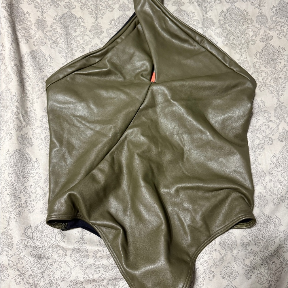 ALIX NYC Oliver Faux Leather Bodysuit - Size Small NWT